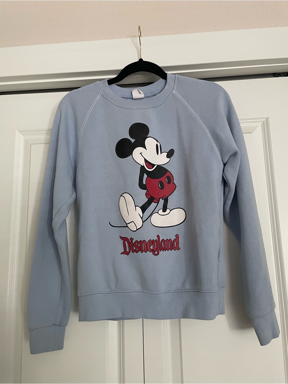 Disney Parks Disneyland Mickey Mouse Classic Pullover Sweatshirt Blue -Size XS